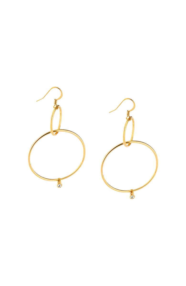Fosterie Ola Gem Drop Earrings, Main, color, Gold