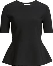 Nordstrom Short Sleeve Peplum Sweater