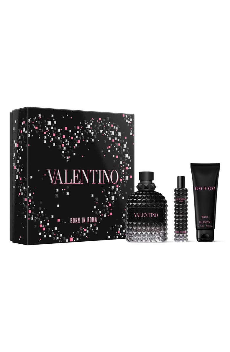 Valentino Uomo Born in Roma Eau de Toilette Set $171 Value, Main, color,