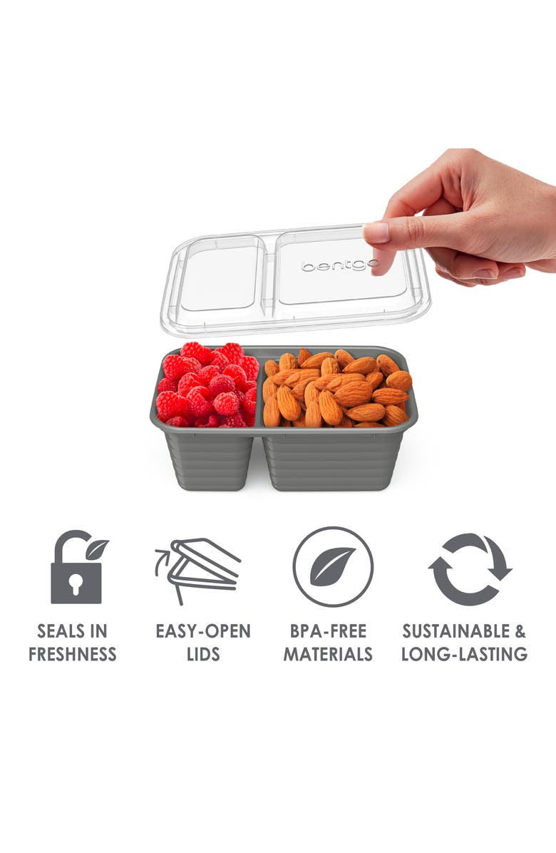 BENTGO Prep 60-Piece Meal Prep Kit, Alternate, color, Gleam Metallics