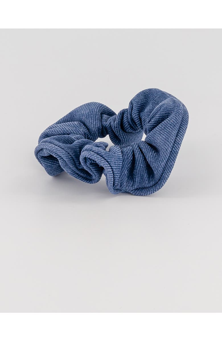 Alexandre de Paris Allure Denim Scrunchie, Alternate, color, Blue