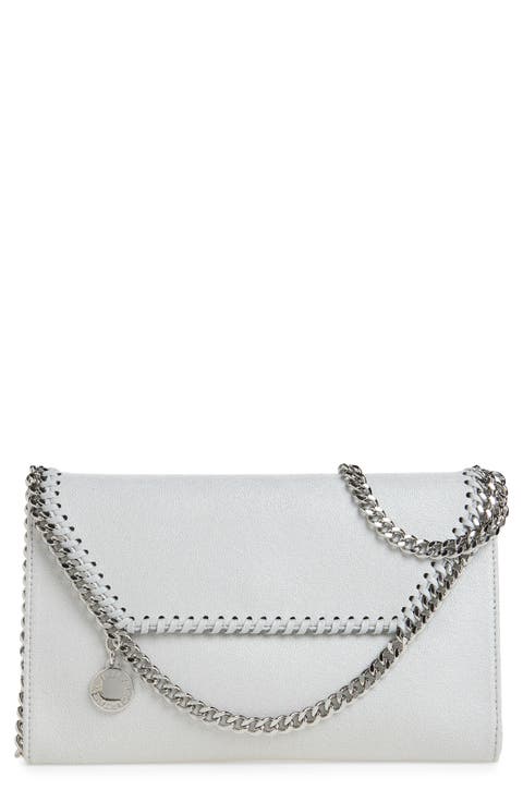 Falabella Shaggy Dear Faux Leather Wallet on a Chain