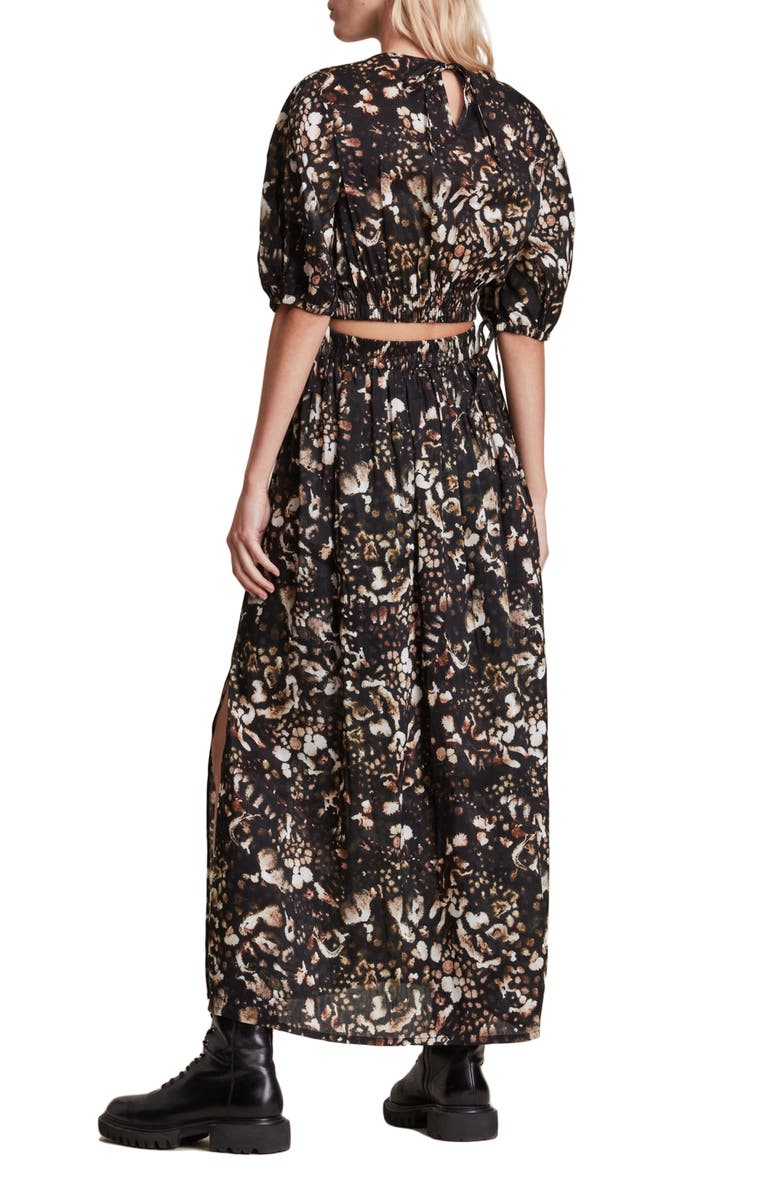 AllSaints Asta Kettu Linen Blend Maxi Skirt, Alternate, color,