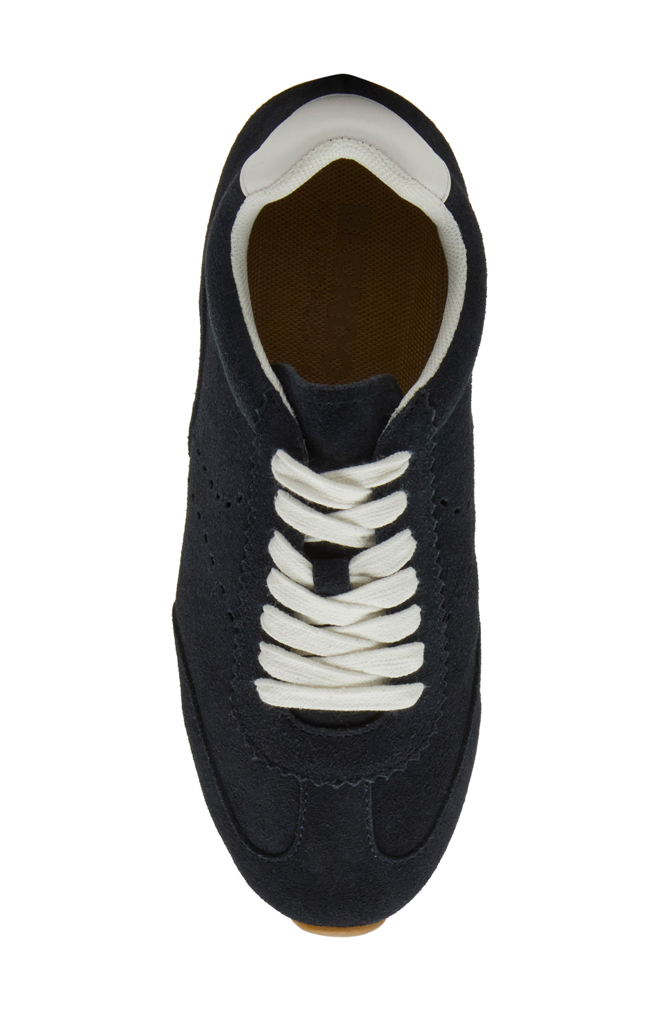 Carmen Waterproof Sneaker, Alternate, color, NAVY SUEDE