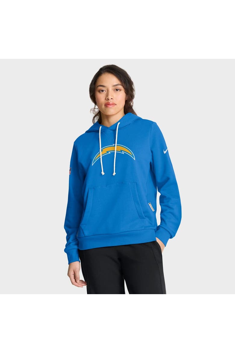 Women's Nike Powder Blue Los Angeles Chargers Sideline Standard Issue Initial Home Dri-FIT Hoodie, Main, color, Powder Blue