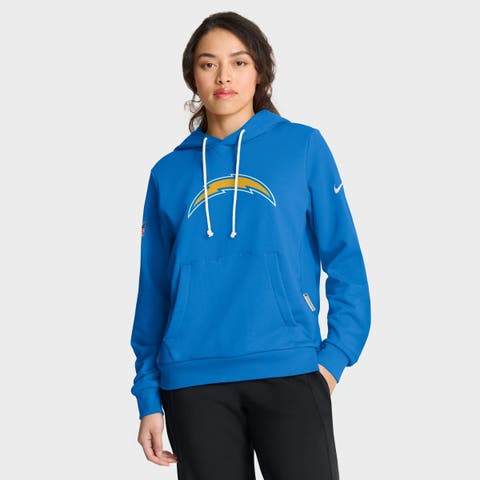 Women's Nike Powder Blue Los Angeles Chargers Sideline Standard Issue Initial Home Dri-FIT Hoodie