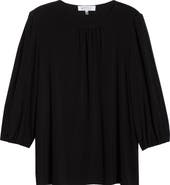 KASPER Lace Inset Sleeve Top