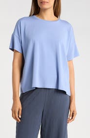 Eileen Fisher Bateau Neck Box Top