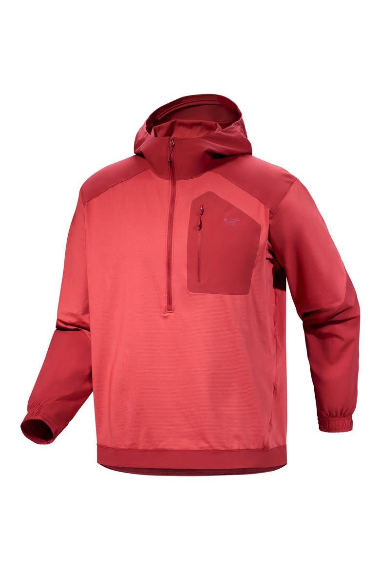 Konseal SL Quarter Zip Hoodie, Alternate, color, STONE RED/ DARK STONE RED