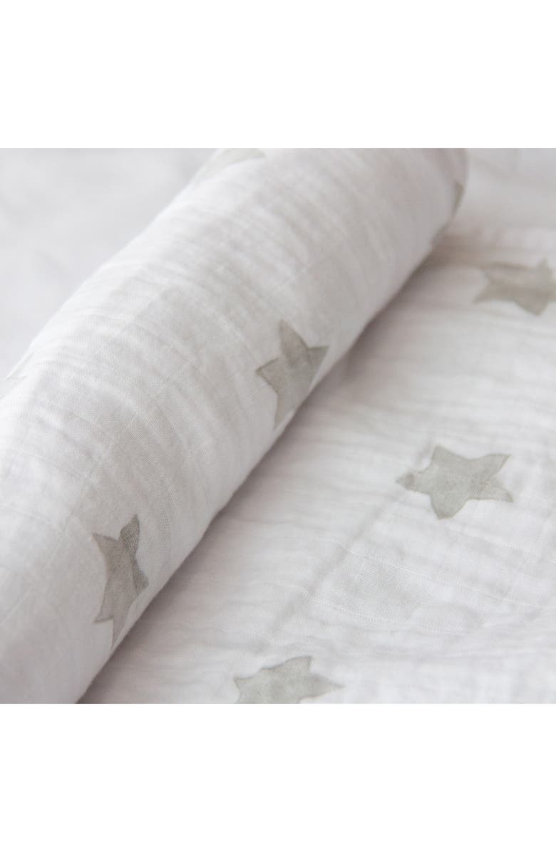 Living Textiles Baby Bento 2-Pack Swaddle Blankets & Theo Stuffed Animal Gift Set, Alternate, color,