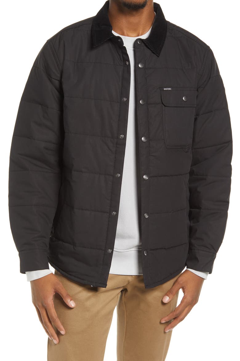Cass Quilted Jacket, Main, color, BLACK/BLACK