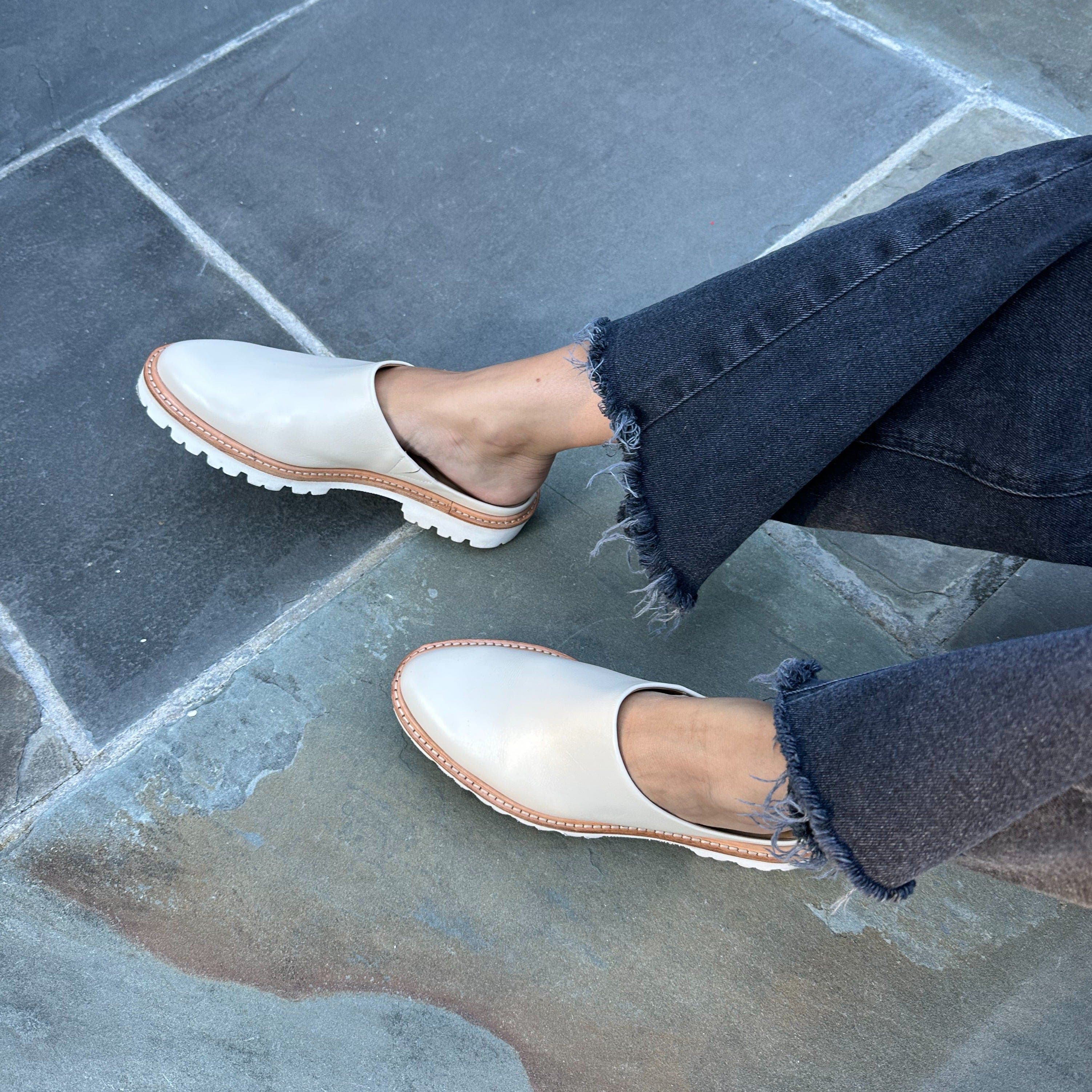 Emilee Lug Mule, Alternate, color, Bone