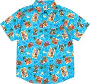 Disney Short Sleeve Button Down Shirt