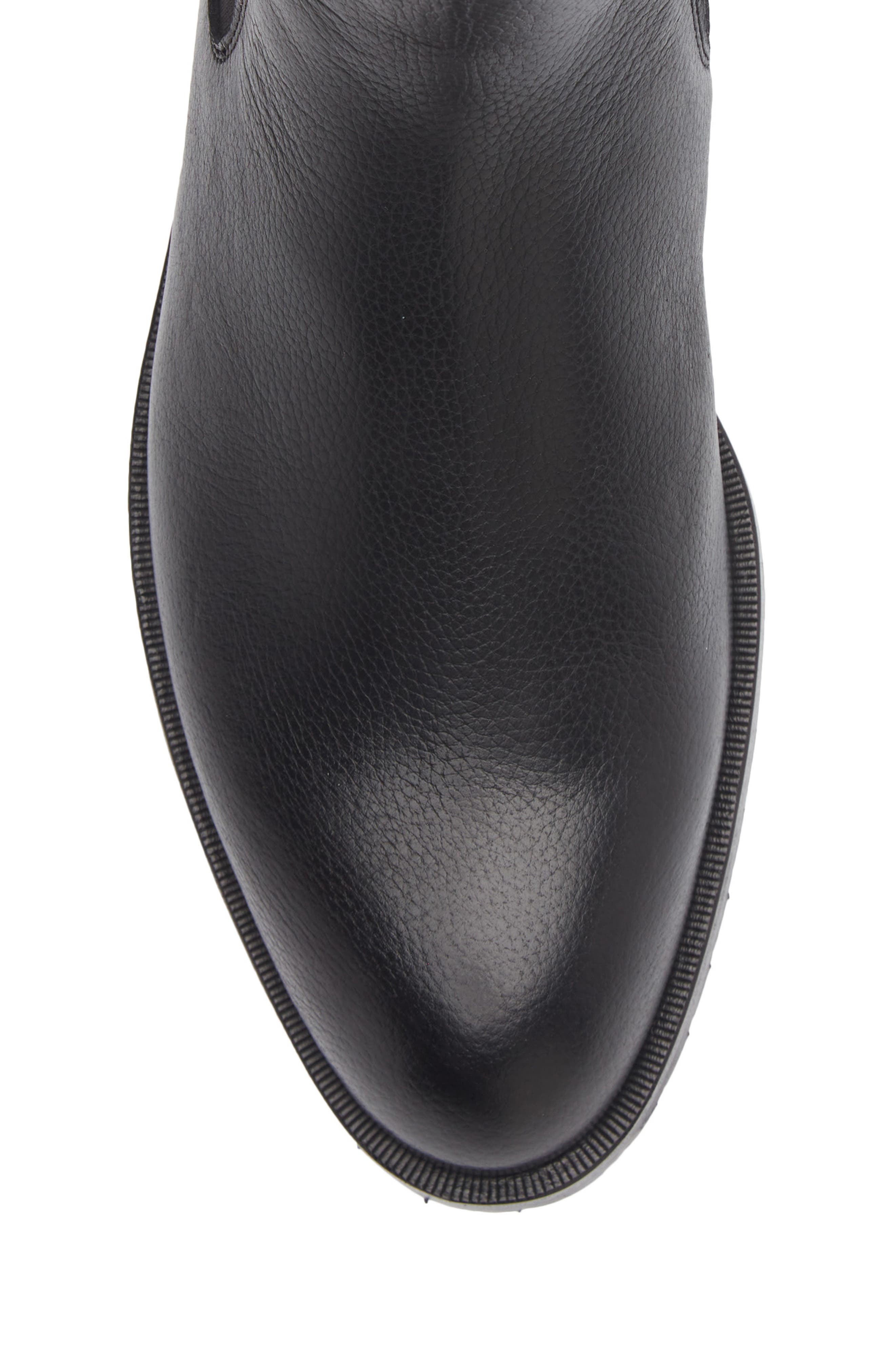 Tayil Leather Chelsea Boot, Alternate, color, BLACK