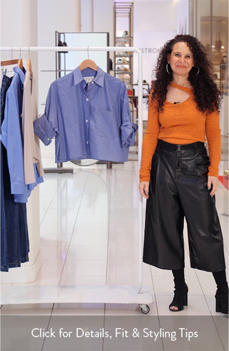 Next Ex Crop Cotton Button-Up Shirt, sales video thumbnail