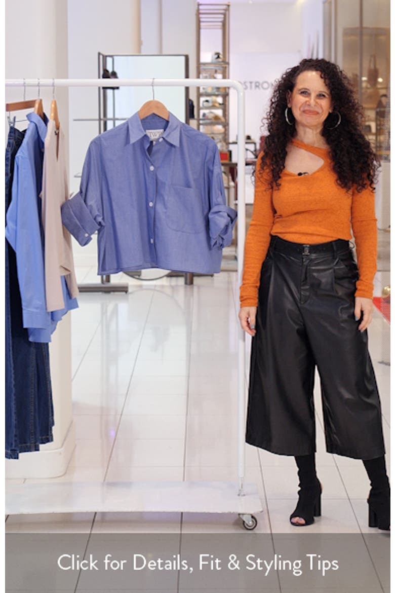 Next Ex Crop Cotton Button-Up Shirt video