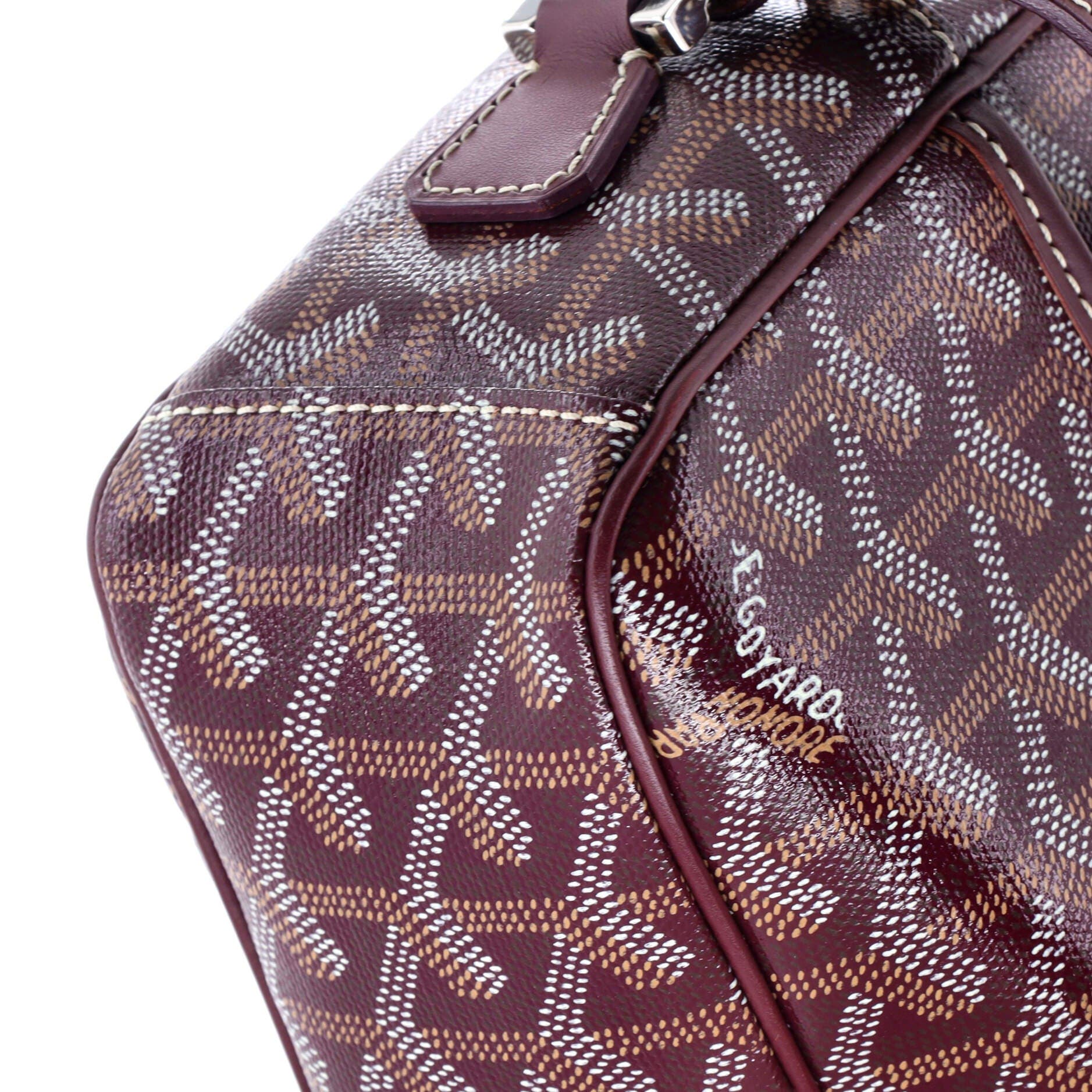 Pre-Owned Goyard Cap Vert Bag Coated Canvas, Alternate, color, Red