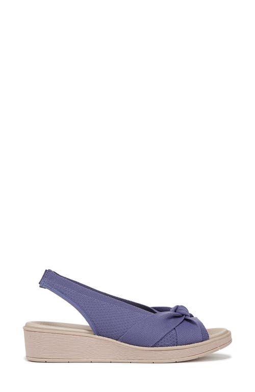 Bzees Bell Slingback Wedge Sandal In Blue Knit