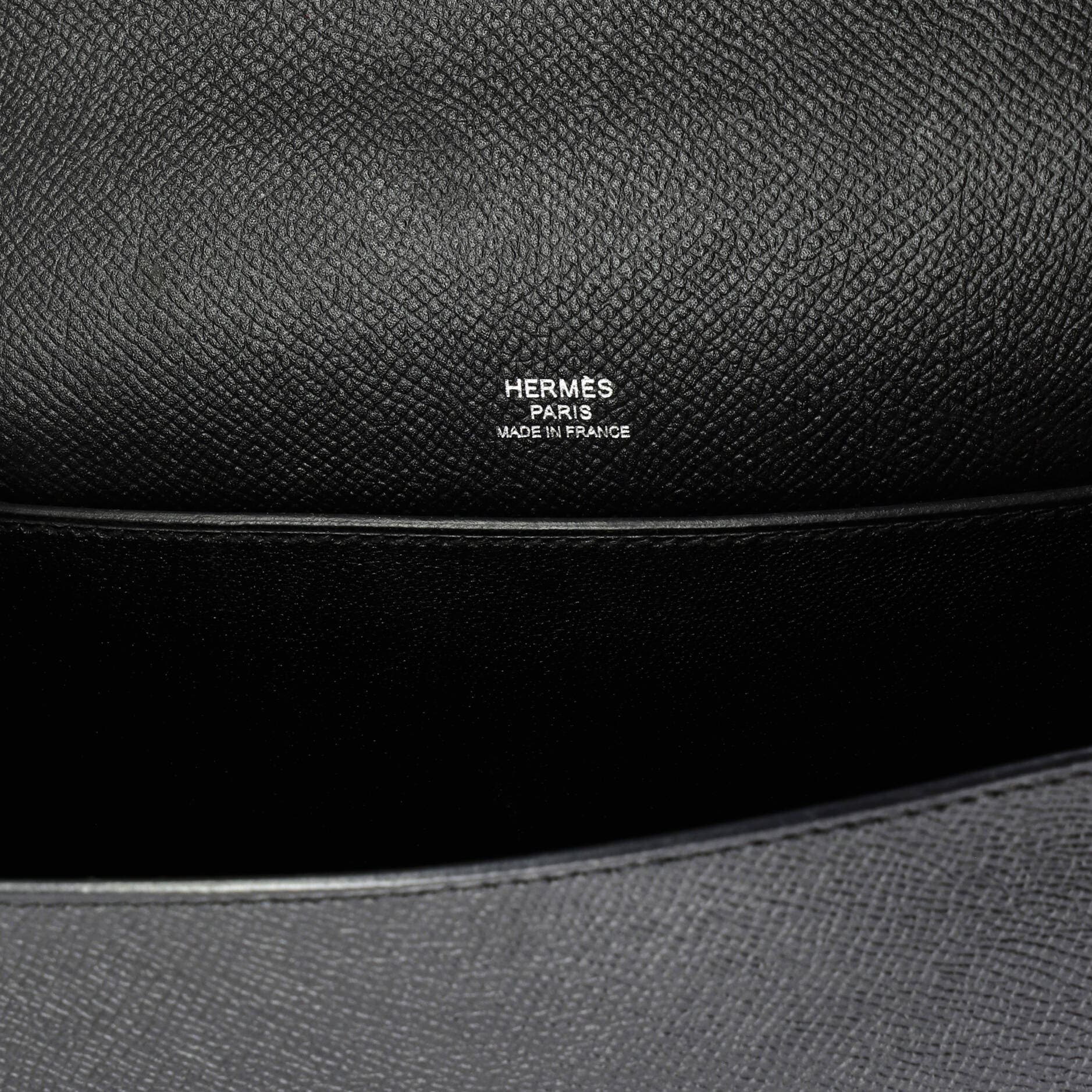 Pre-Owned Hermes Octagone Bag Epsom 23, Alternate, color, Noir