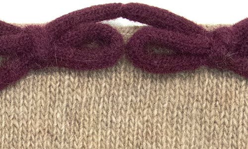 Portolano Bow Gloves In Neutral