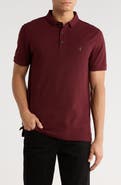 AllSaints Form Cotton Polo