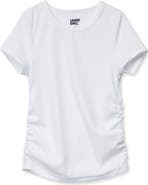 Lands' End Girls Short Sleeve Active Ribbed Tee