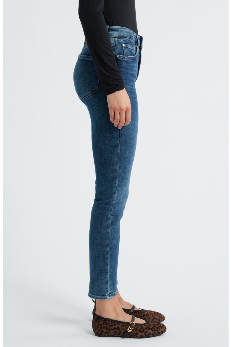 Kathleen Mid Waist Slim Boyfriend Jeans, Alternate, color, USED BRUSHED FEATHER BLUE