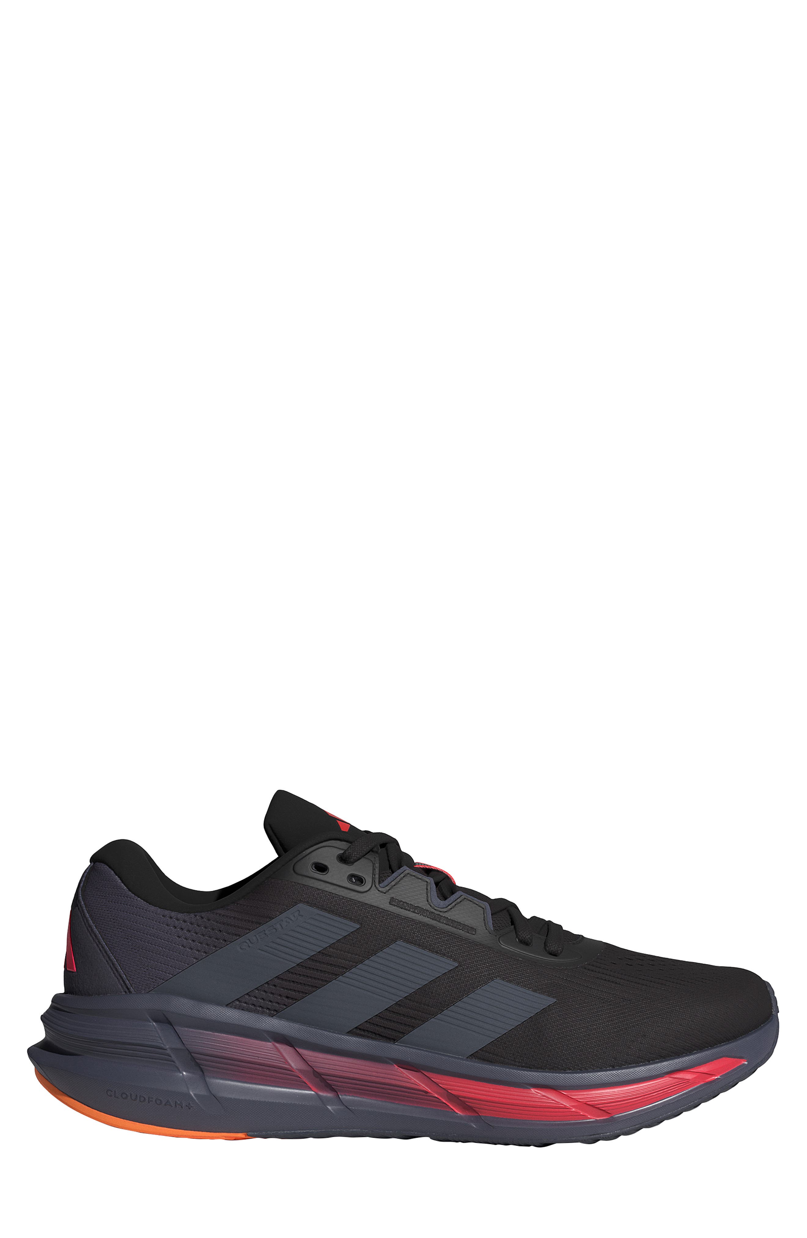 adidas Questar 3 Running Shoe, Alternate, color, Core Black/ Onix/ Lucid Red