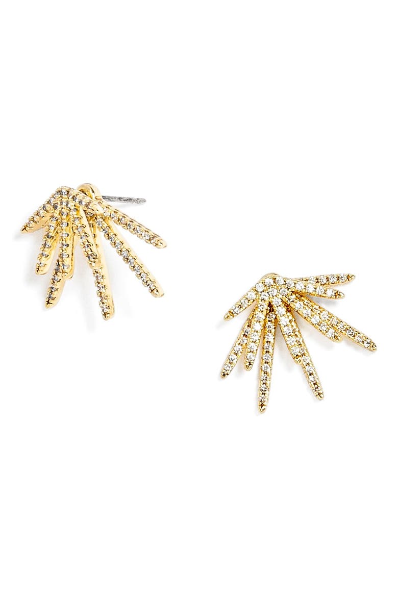 'Firecracker' Ear Jackets, Main, color, GOLD