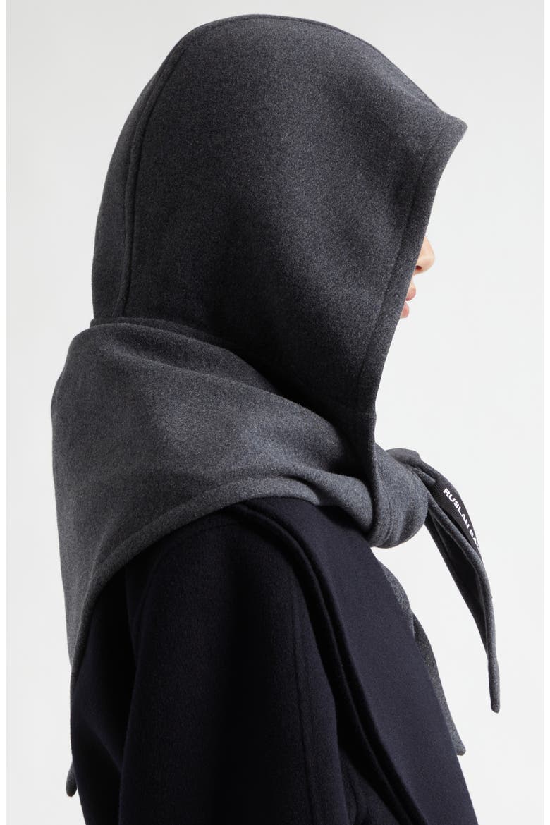 Houstka Wool Blend Headscarf, Alternate, color, GREY
