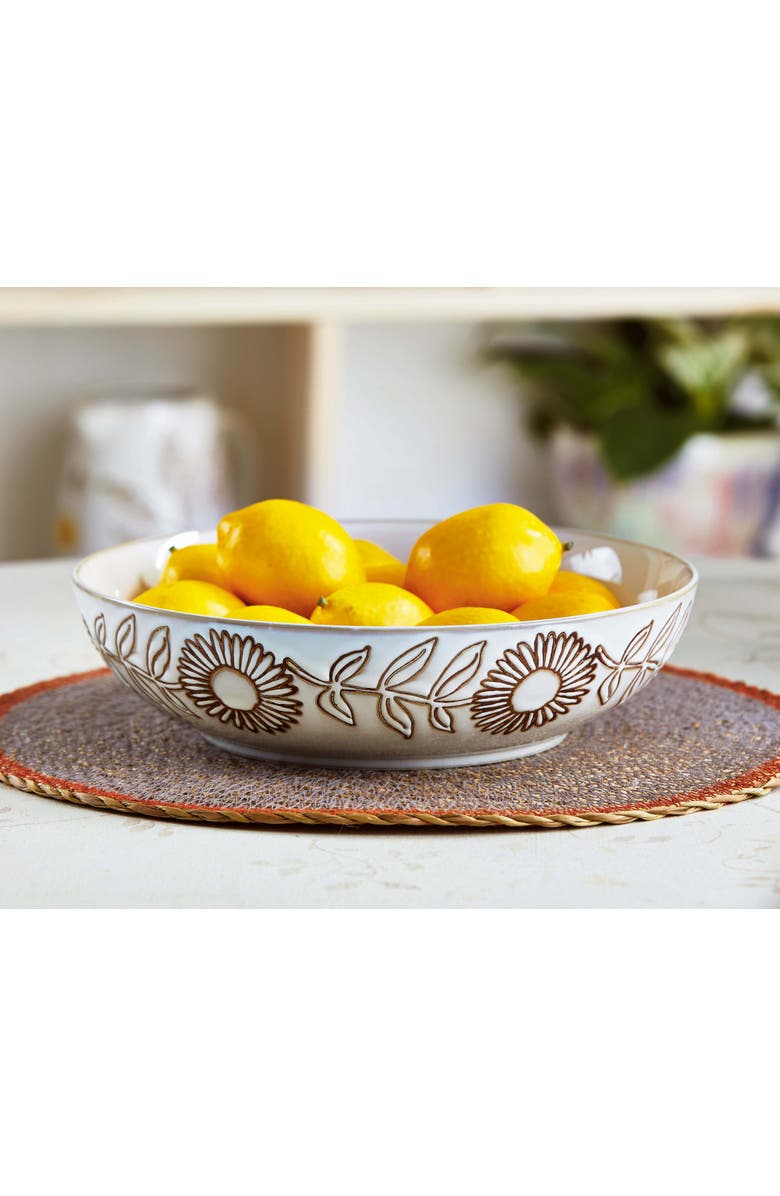 tag Lavender Honey Ceramic Serving Bowl Multicolor Dishwasher Safe, Alternate, color, Multicolored