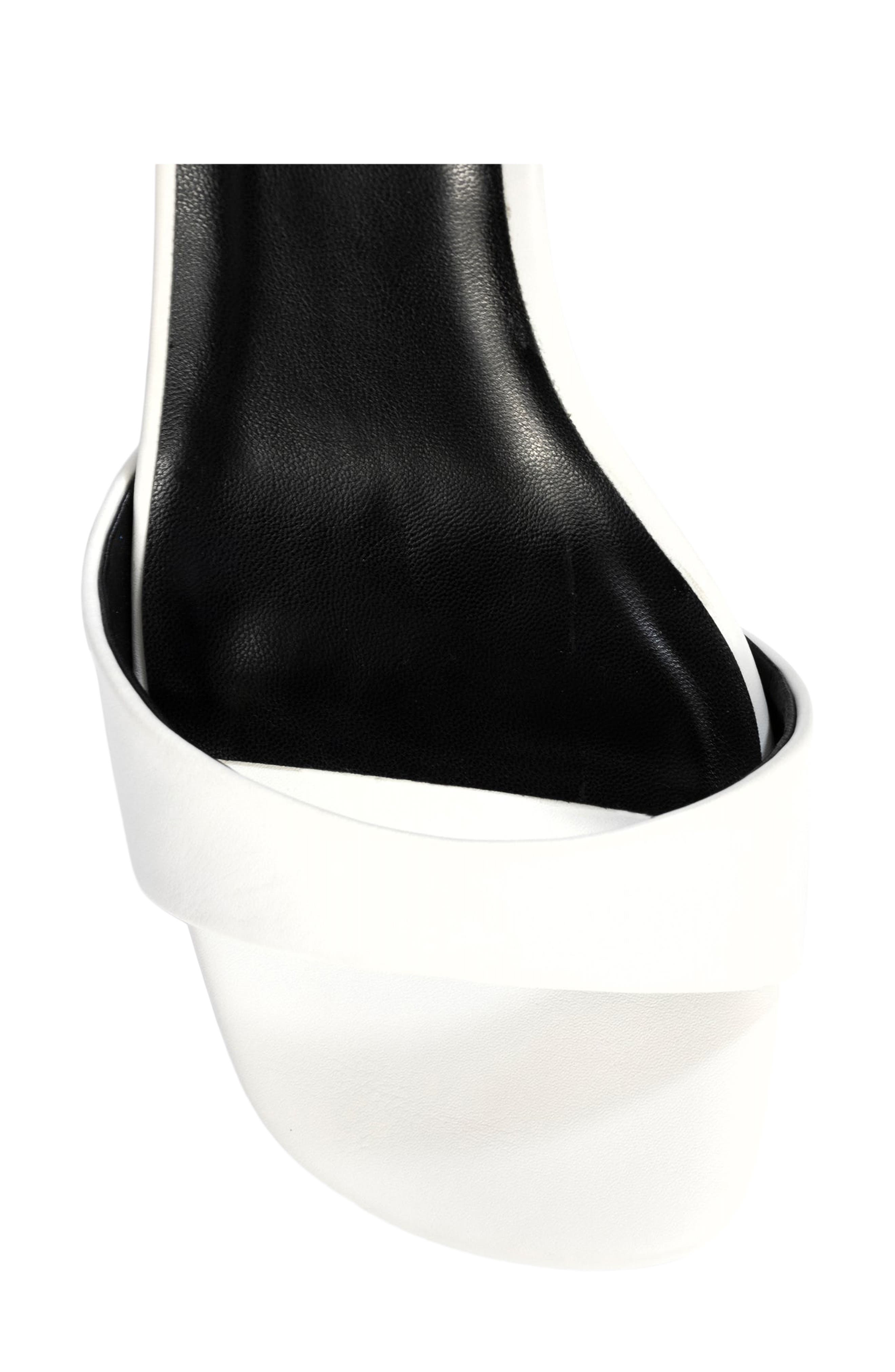 Fahima Wrap Dress Sandal, Alternate, color, WHITE