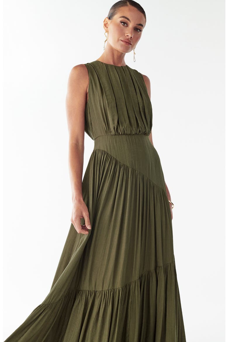 Sally Maxi Dress, Alternate, color, Dark Olive