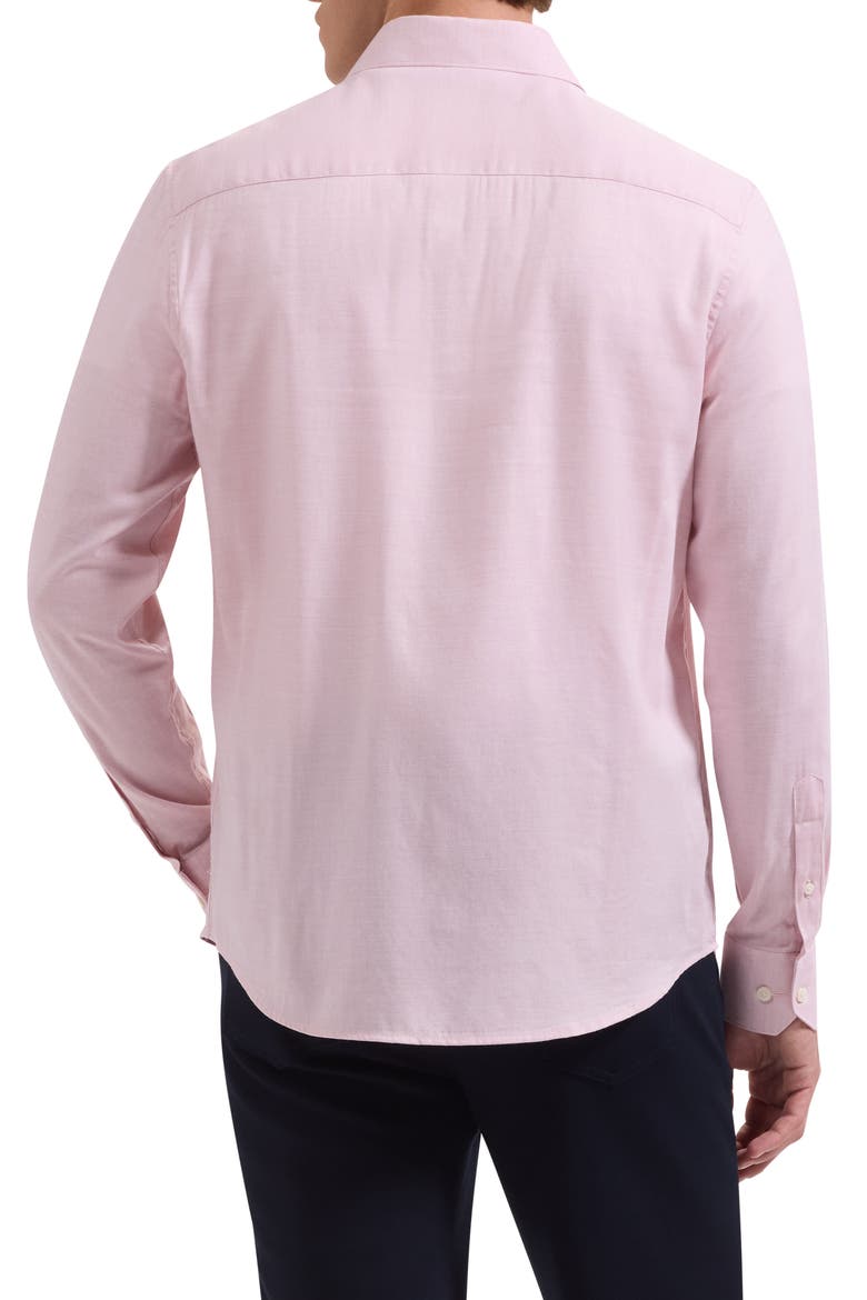 Axel Trim Fit Solid Cotton Blend Button-Up Shirt, Alternate, color, DUSTY PINK