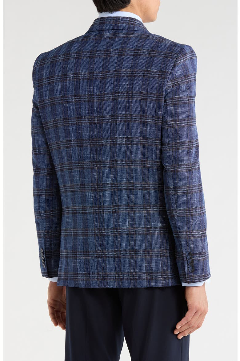 Plaid Blazer, Alternate, color, NAVY