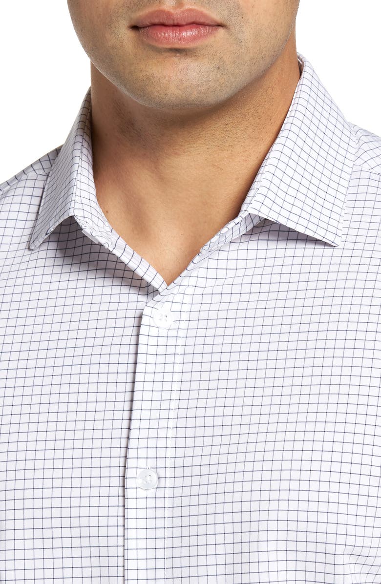 Mizzen+Main Kennedy Trim Fit Windowpane Shirt, Alternate, color, 