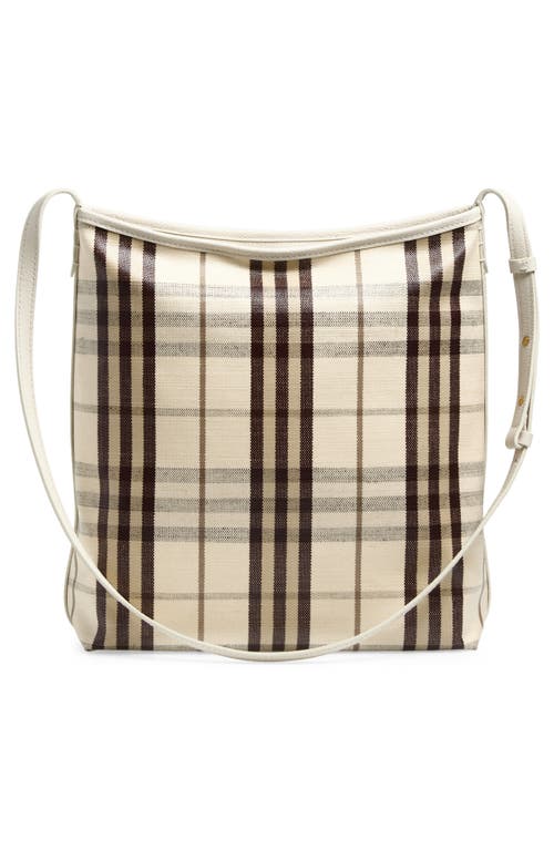 Burberry Small Highlands Check Coated Canvas Shoulder Bag In Multi