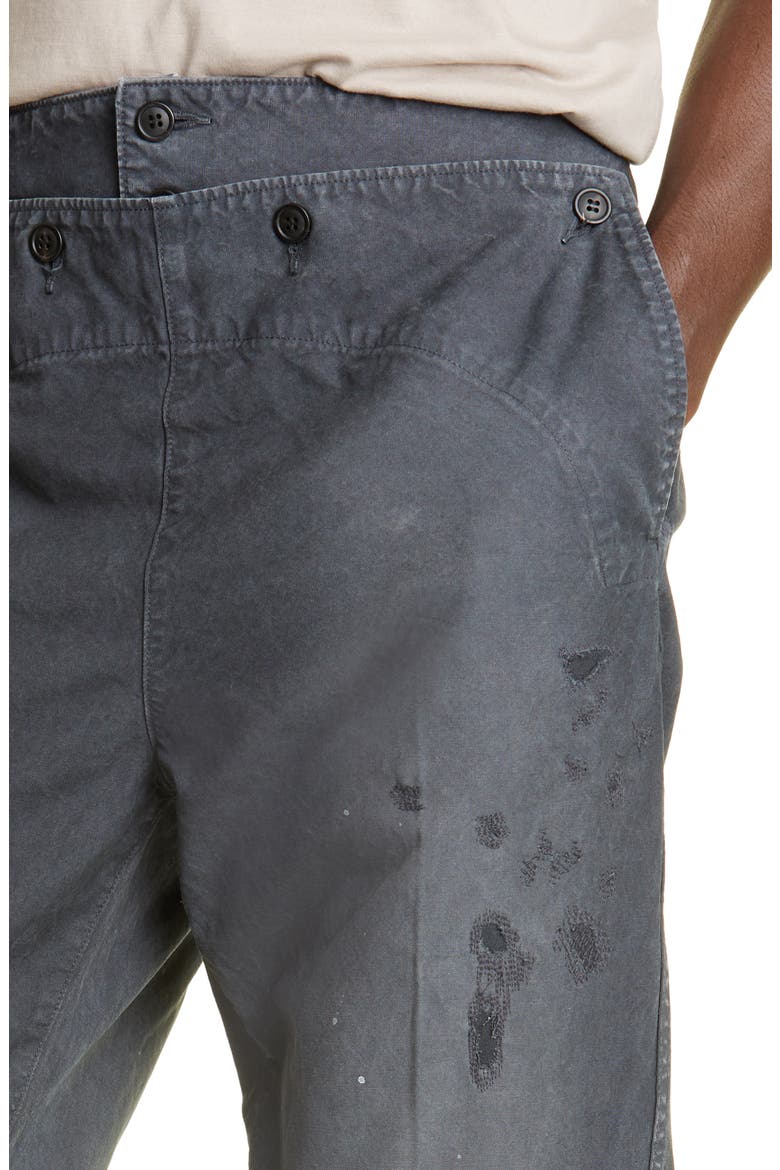 Men's Holman Damaged Sailor Pants, Alternate, color, BLACK