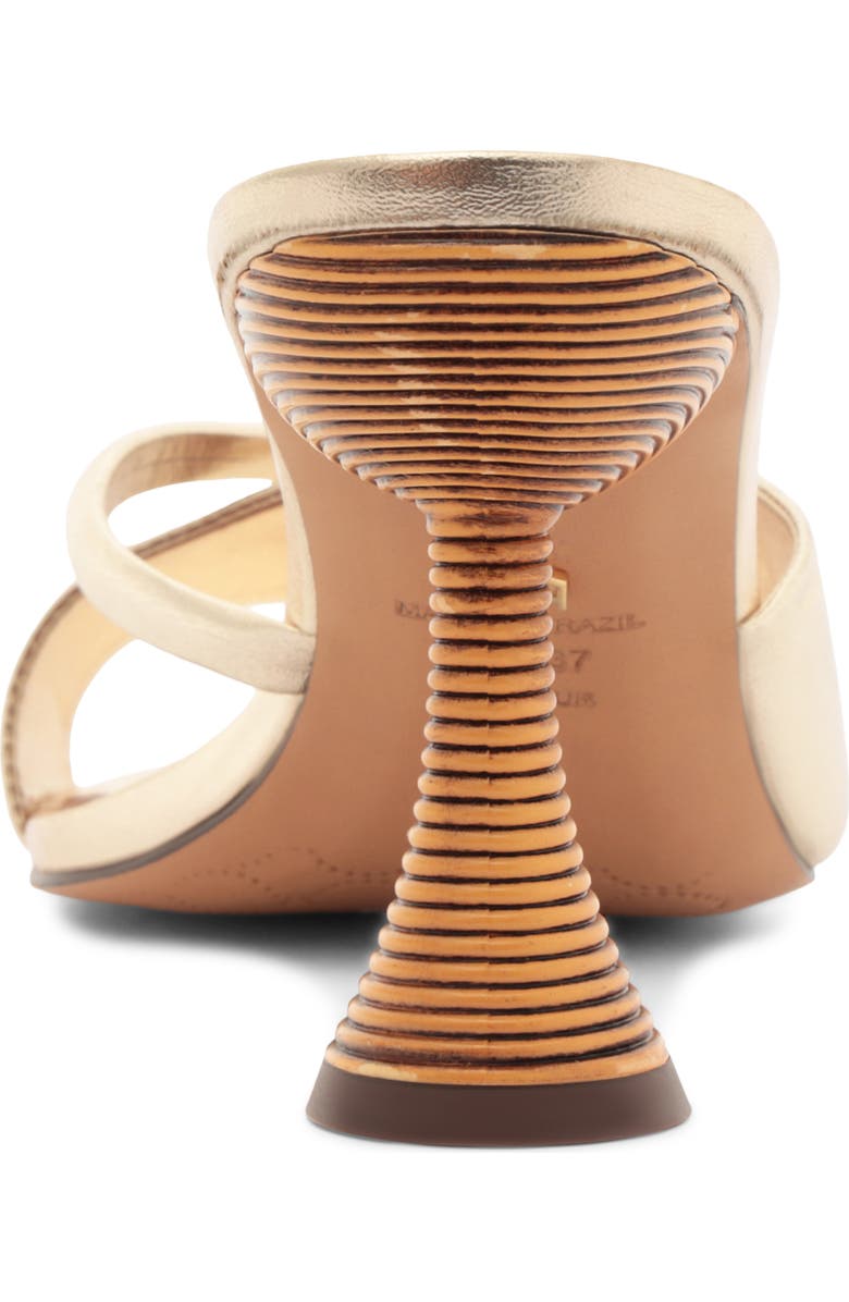 Arezzo Luca High Pointed Toe Slide Sandal, Alternate, color, Platino