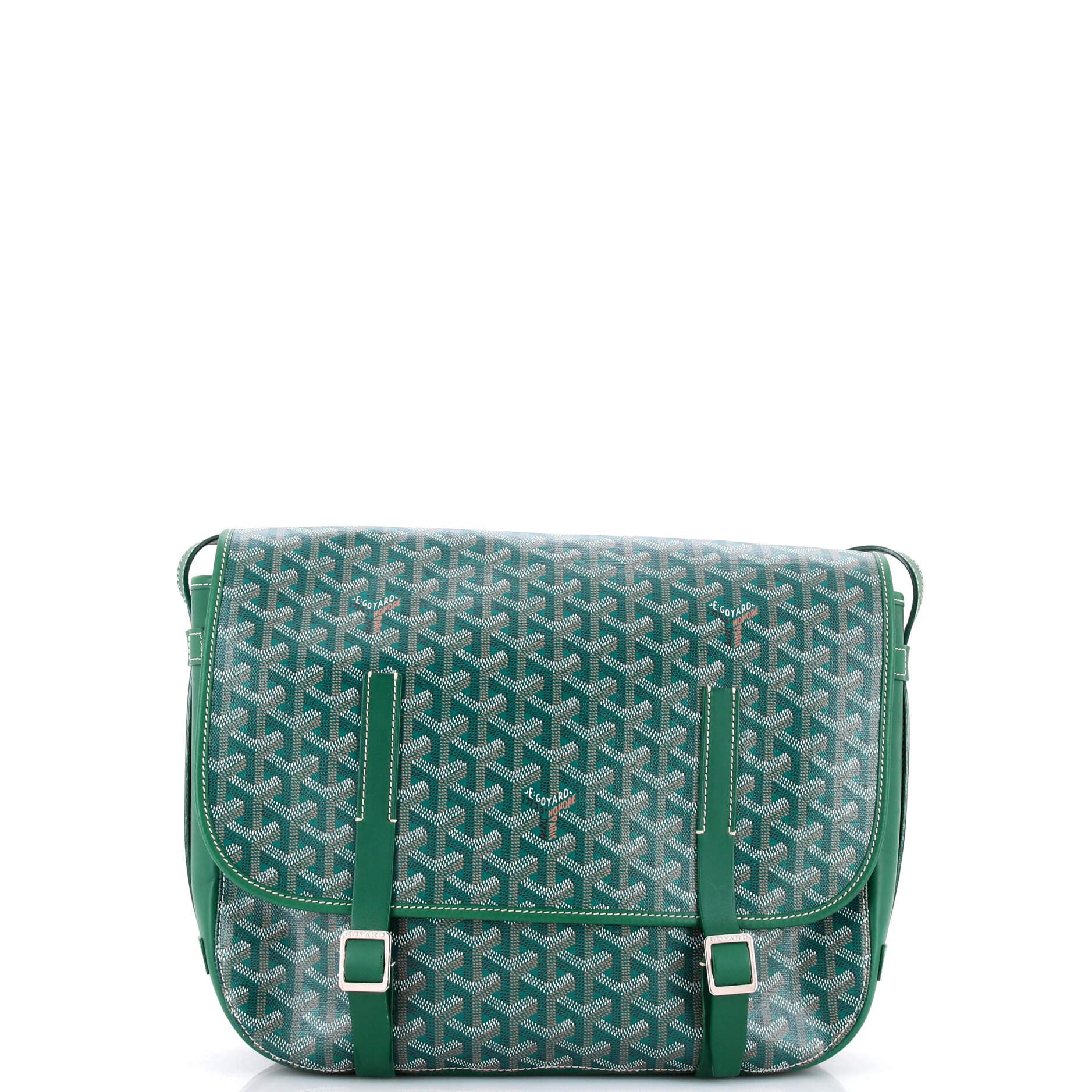 Belvedere Messenger Bag Coated Canvas GM, Main, color, Green