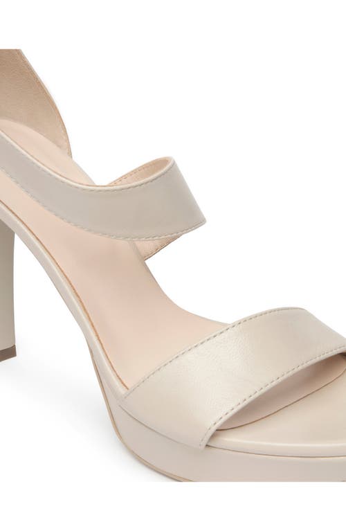 Nerogiardini Metallic Platform Sandals In Beige