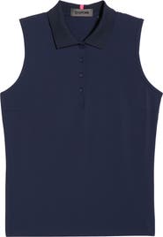 G/FORE Sleeveless Stretch Golf Polo Top