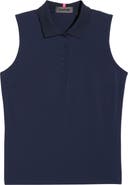 G/FORE Sleeveless Stretch Golf Polo Top