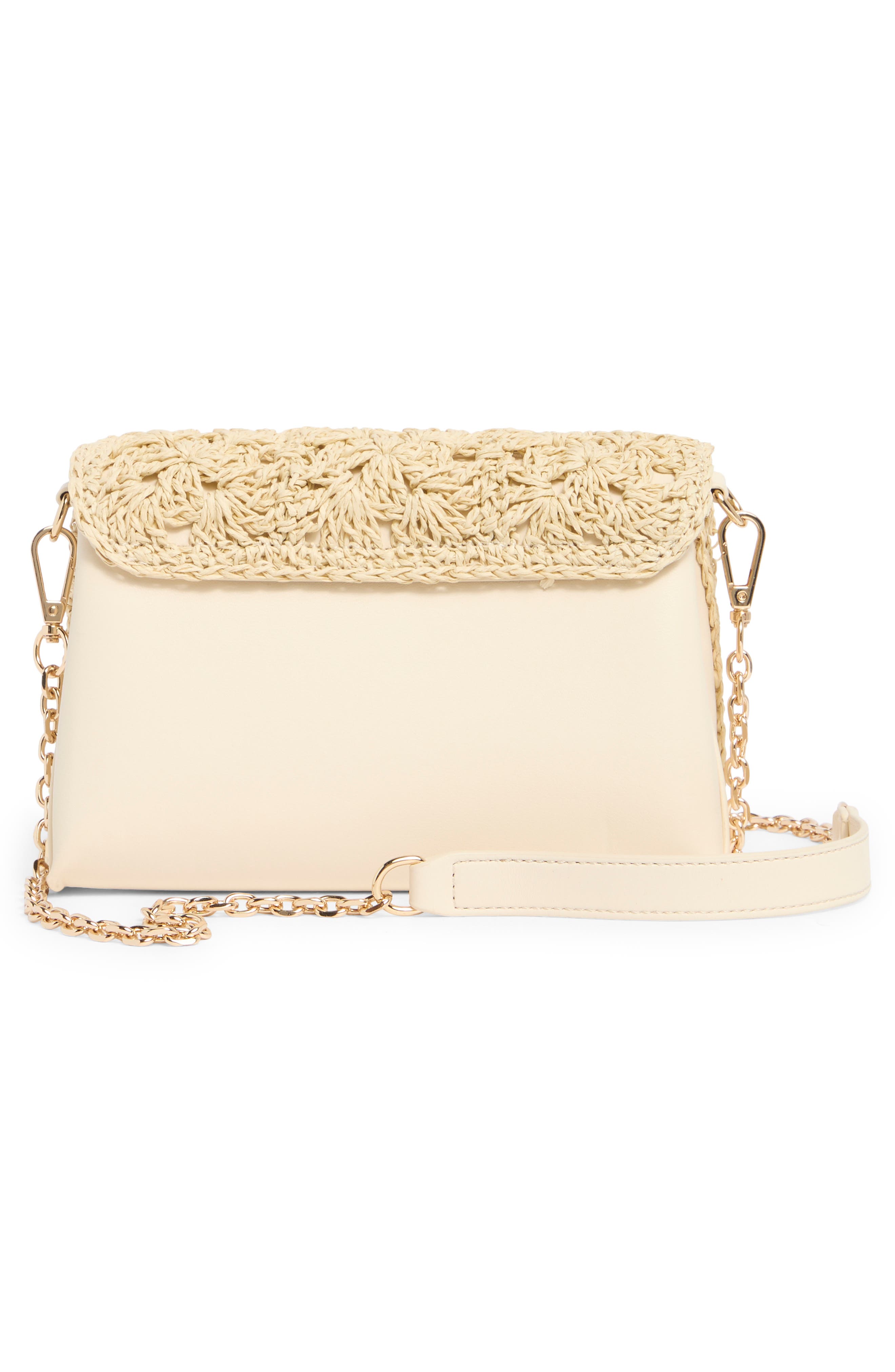 Olga Berg Millie Raffia Shoulder Bag, Alternate, color, 