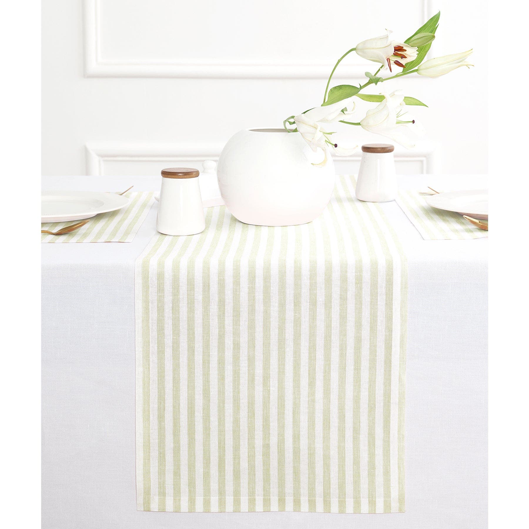 Sage and White