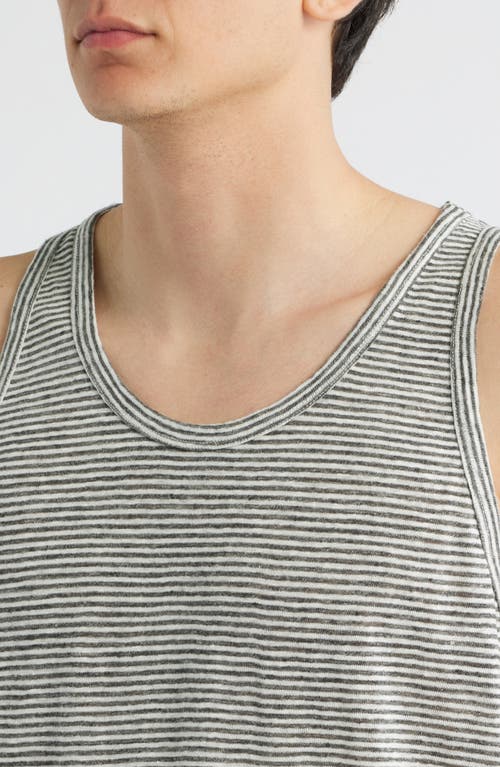 Alex Crane  Linen Tank In Gray