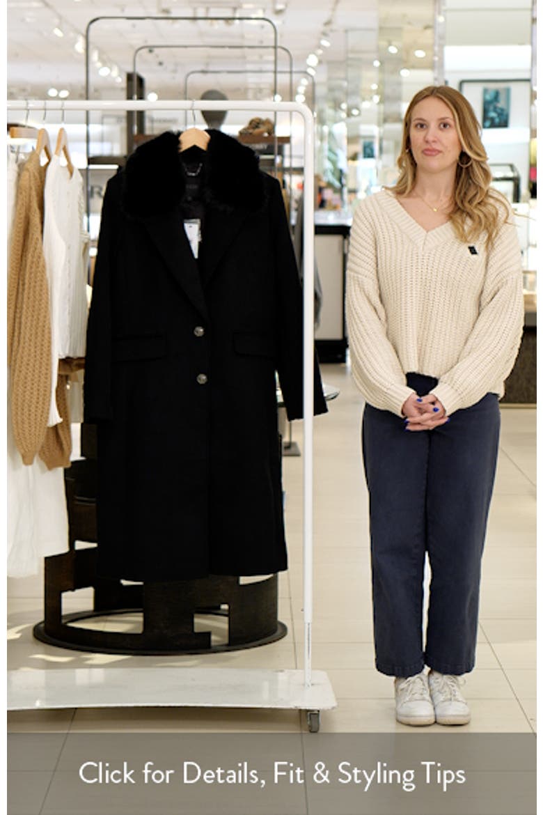 Nancy Coat with Removable Faux Fur Collar video