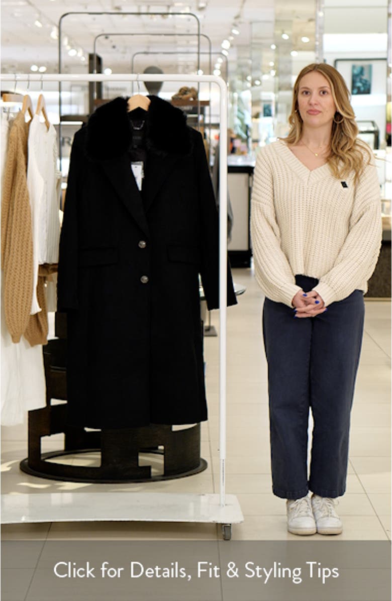 Nancy Coat with Removable Faux Fur Collar, sales video thumbnail