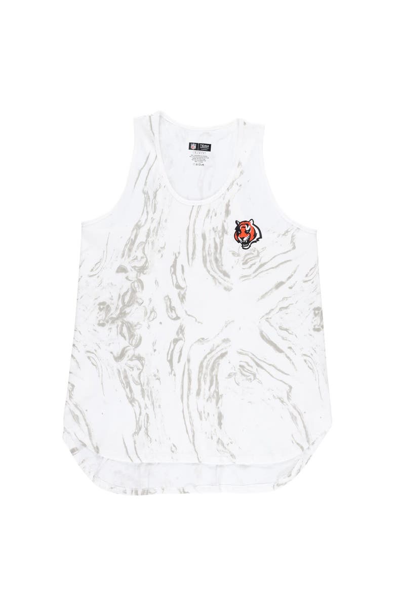 CONCEPTS SPORT Women's Concepts Sport White Cincinnati Bengals Plus Size Quartz Tank Top & Shorts Set, Alternate, color, 