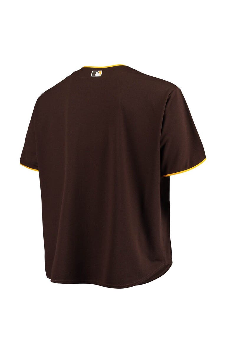 PROFILE Men's Sand/Brown San Diego Padres Big & Tall Alternate Replica Team Jersey, Alternate, color, 